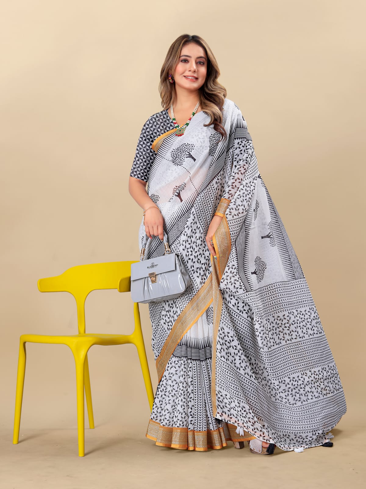 Shree Radha Raman Trendz Linen Digital Printed Saree Catalog 
